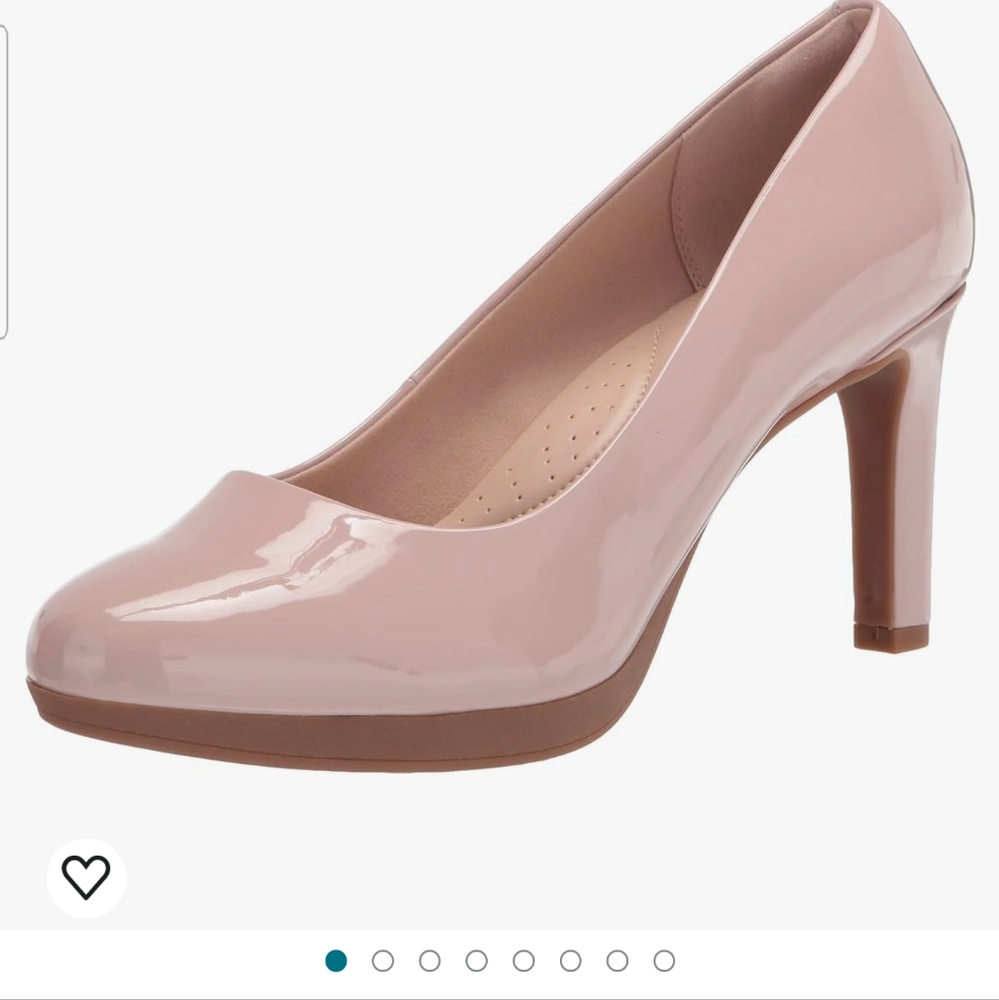 Clarks Women's Ambyr Joy Pump mini Platform 9.5 Medium NWT in box